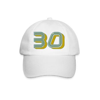 30 - Baseball Cap - white/white - Front