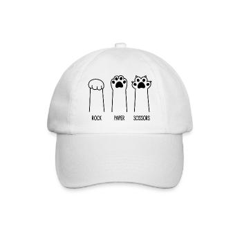 Roche Papier Ciseaux - Casquette classique - blanc/blanc - Devant