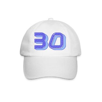 30. 30 YEARS. 30th ANNIVERSARY. 30 YEARS ANNIVERSARY. - Baseball Cap - white/white - Front