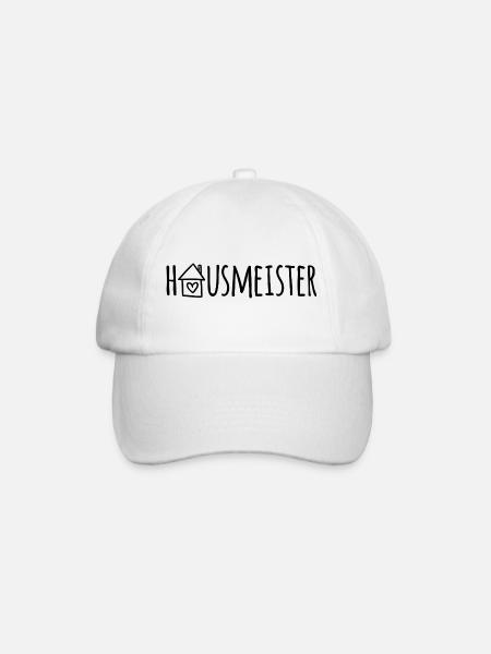 Hausmeister - Baseballkappe - Weiß/Weiß