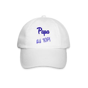 FROHER VATERTAG. PAPA. VATERTAG - Baseballkappe - Weiß/Weiß - Vorne