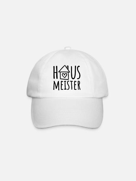 Hausmeister - Baseballkappe - Weiß/Weiß