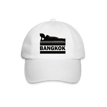 Bangkok Buddha Thailand Temple Wat Pho Souvenir TH - Baseball Cap - white/white - Front