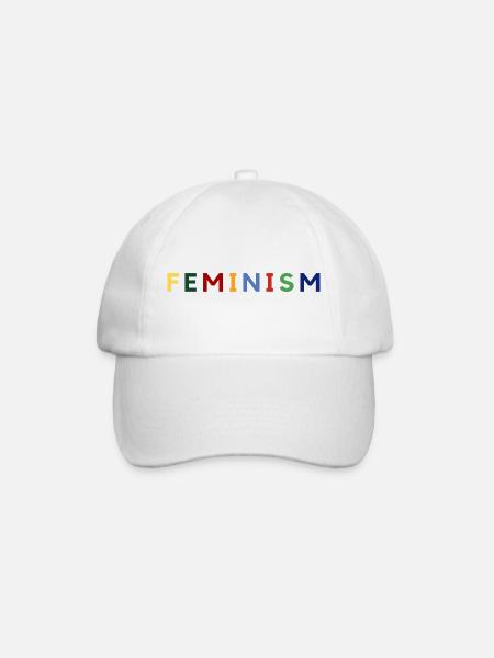 Feminism - Baseballkappe - Weiß/Weiß