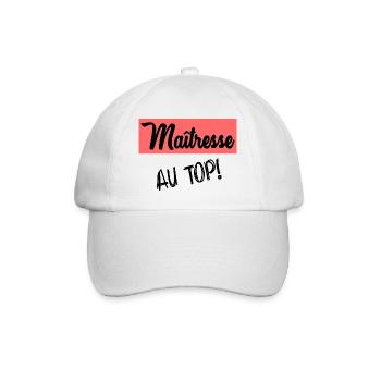 MERCI. MAÎTRESSE. MAÎTRE. MERCI MAÎTRESSE - Casquette classique - blanc/blanc - Devant