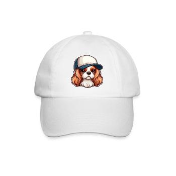 Chien Cavalier King Charles chien - casquette - Casquette classique - blanc/blanc - Devant