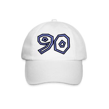 90 - Baseballkappe - Weiß/Weiß - Vorne