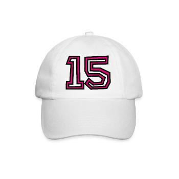 15 - Baseball Cap - white/white - Front