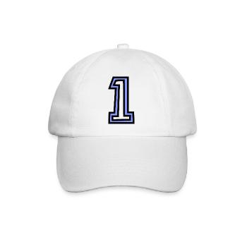 1. 1 JAHR. 1. JAHRESTAG. 1 JAHR GEBURTSTAG - Baseballkappe - Weiß/Weiß - Vorne
