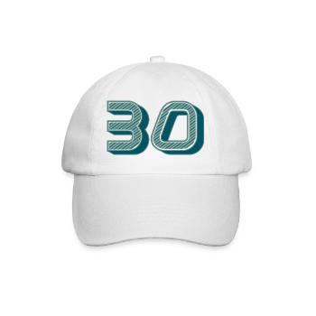 30. 30 YEARS. 30th ANNIVERSARY. 30 YEARS ANNIVERSARY. - Baseball Cap - white/white - Front