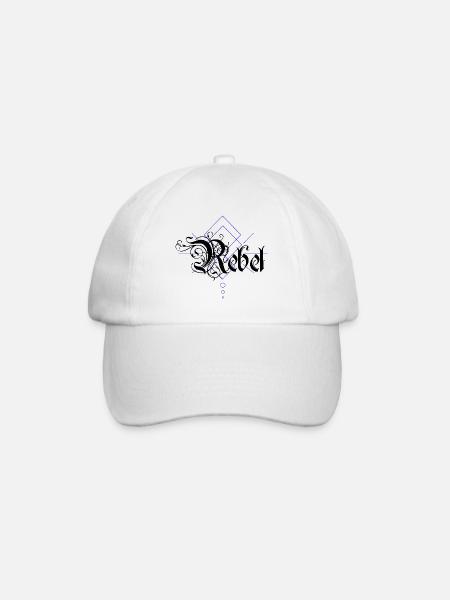 Rebel - Baseball Cap - white/white