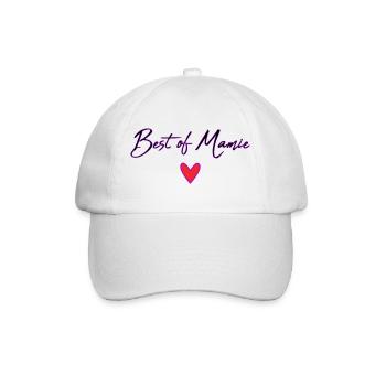 OMA. MUTTERTAG. ALLES GUTE ZUM GEBURTSTAG OMA. ICH LIEBE DICH - Baseballkappe - Weiß/Weiß - Vorne
