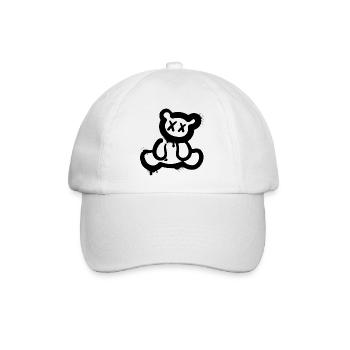 Grafitti Teddy Bear - Baseball Cap - white/white - Front