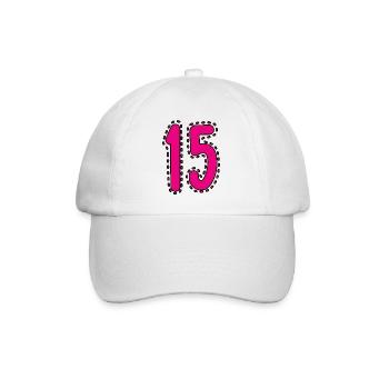 15. 15 YEARS. 15th ANNIVERSARY. 15 YEAR ANNIVERSARY. - Baseball Cap - white/white - Front