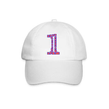 1. 1 Jahr. 1. JUBILÄUM. 1-JÄHRIGES JUBILÄUM - Baseballkappe - Weiß/Weiß - Vorne