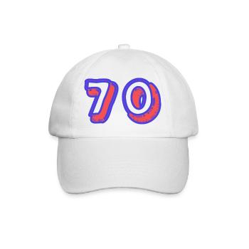 70. 70 YEARS. 70th ANNIVERSARY. 70 YEARS ANNIVERSARY. - Baseball Cap - white/white - Front