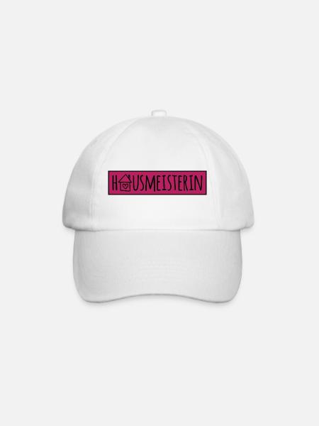 Hausmeisterin - Baseballkappe - Weiß/Weiß