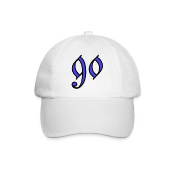90. 90 ANS. 90e ANNIVERSAIRE. ANNIVERSAIRE 90 ANS. - Casquette classique - blanc/blanc - Devant