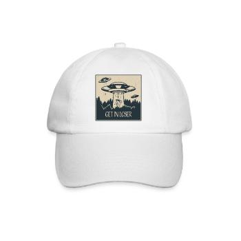 Extraterrestrial UFO Funny Space Gift - Baseball Cap - white/white - Front