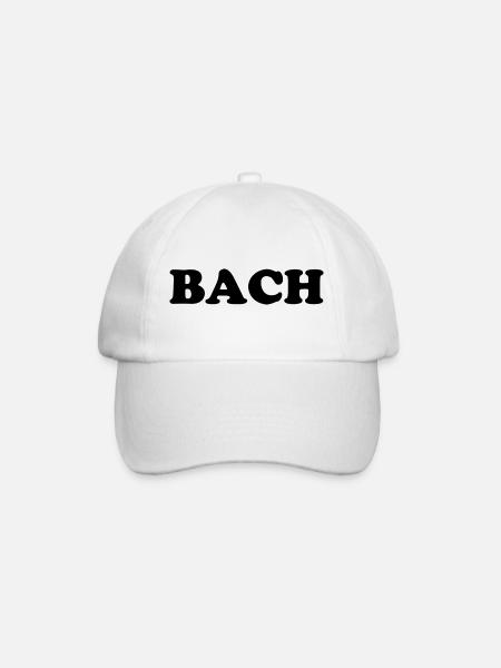 T-shirt de Johann Sebastian Bach - Casquette classique - blanc/blanc