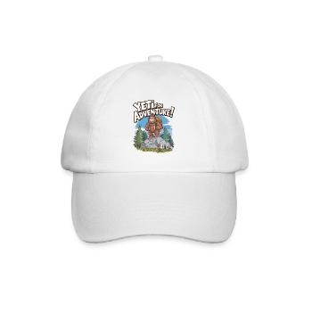 Yeti For Adventure - Baseball Cap - white/white - Front