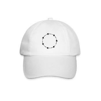 Coeur symbole cercle amour cadeau - Casquette classique - blanc/blanc - Devant