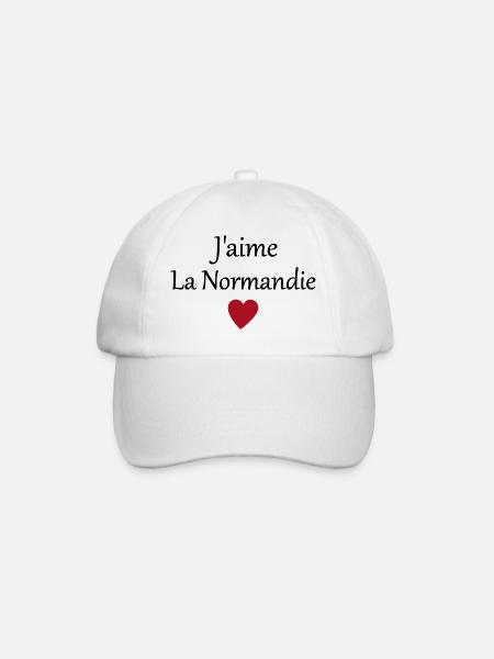 J'aime la Normandie - Casquette classique - blanc/blanc