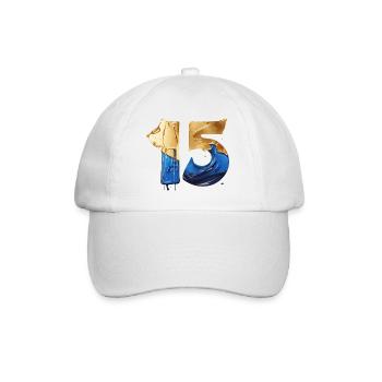 NR. 15 NUMMER 15 COOL 15. GEBURTSTAG - Baseballkappe - Weiß/Weiß - Vorne