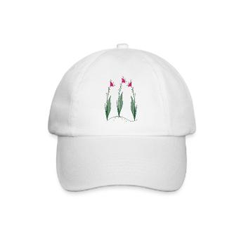 Blüten, Flowers - Baseballkappe - Weiß/Weiß - Vorne