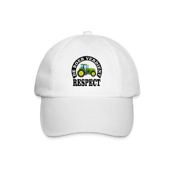 Les agriculteurs méritent le respect - Casquette classique - blanc/blanc - Devant