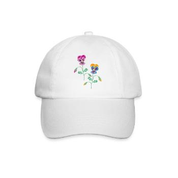 Pensée - Casquette classique - blanc/blanc - Devant