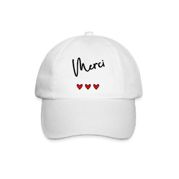 MERCI. MAÎTRESSE. MAÎTRE. MERCI MAÎTRESSE - Casquette classique - blanc/blanc - Devant