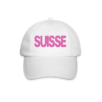 SCHWEIZ. LAND. GENF. HUMOR. FLAGGE. GENF - Baseballkappe - Weiß/Weiß - Vorne
