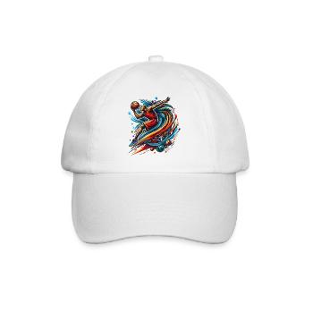 Basketball Logo - Baseball Cap - white/white - Front