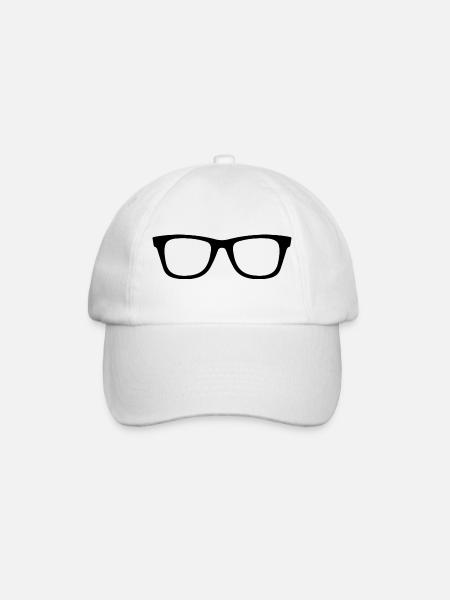 Brille - Baseballkappe - Weiß/Weiß