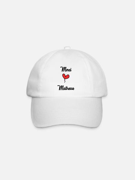 MERCI. MAÎTRESSE - Casquette classique - blanc/blanc