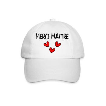MASTER. MASTER. THANK YOU. THANK YOU, MASTER. MASTER - Baseball Cap - white/white - Front