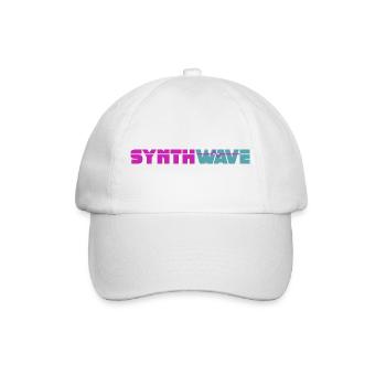 Synthwave - Baseball Cap - white/white - Front
