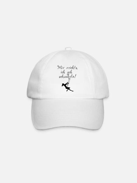 J’en ai assez, je vais me balancer! - Casquette classique - blanc/blanc