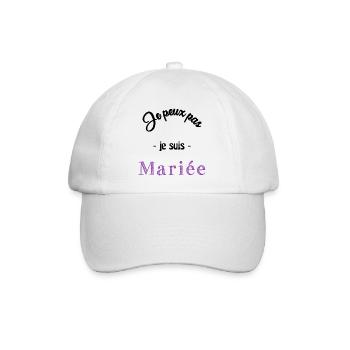 FUTURE MARIEE. EVJF. MARIEE. TEAM. TEAM MARIEE - Casquette classique - blanc/blanc - Devant