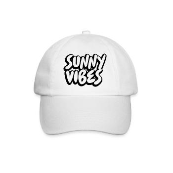 SUNNY VIBES - Baseball Cap - white/white - Front