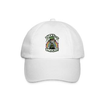 Chanceux d’être mort-vivant ! - Casquette classique - blanc/blanc - Devant
