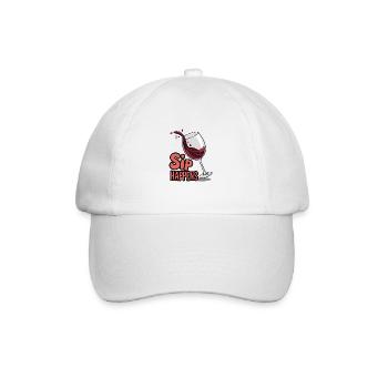 Sip Happens - Baseball Cap - white/white - Front
