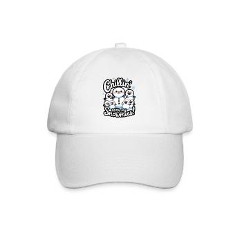 Chillin' With My Snowmies! - Baseball Cap - white/white - Front