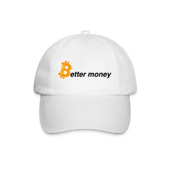 Better money - Baseballkappe - Weiß/Weiß - Vorne