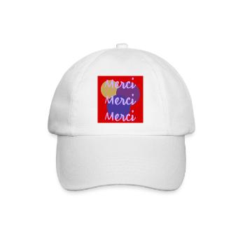 MERCI. MAÎTRESSE. MAÎTRE. MERCI MAÎTRESSE - Casquette classique - blanc/blanc - Devant