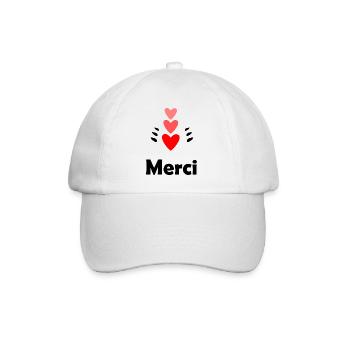 MERCI. MAÎTRESSE. MAÎTRE. MERCI MAÎTRESSE - Casquette classique - blanc/blanc - Devant