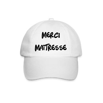 MERCI. MAÎTRESSE. MAÎTRE. MERCI MAÎTRESSE - Casquette classique - blanc/blanc - Devant