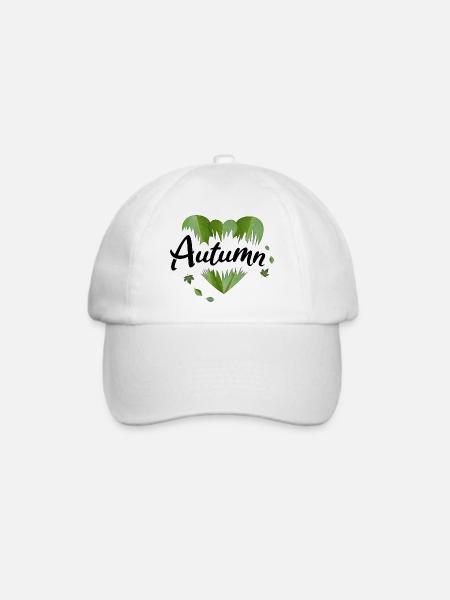 Herbst Herbstblätter Blätter - Baseballkappe - Weiß/Weiß