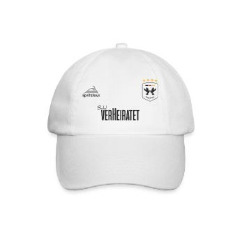 JGA - Trikot - Bald verheiratet - Dunkle Schrift - Baseballkappe - Weiß/Weiß - Vorne